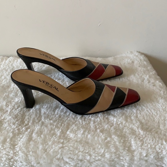 Ver Cal Tri-Color Slide-on Pumps - Picture 3 of 5